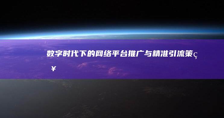 数字时代下的网络平台推广与精准引流策略